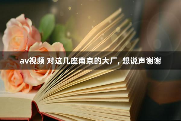av视频 对这几座南京的大厂， 想说声谢谢
